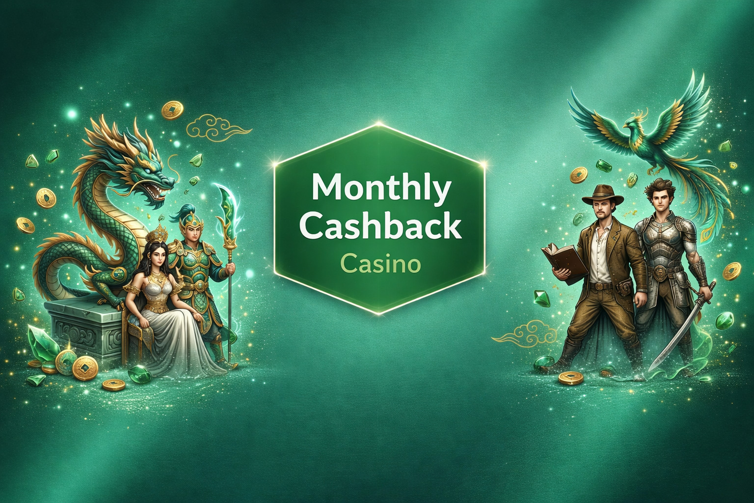 Monthly Cashback - Get monthly cashback on your Casino net losses. The percentage and conditions depend on your VIP level.